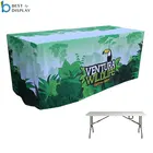 Custom Logo Printing Knitted Polyester Table Cloth, Table Cover Printing