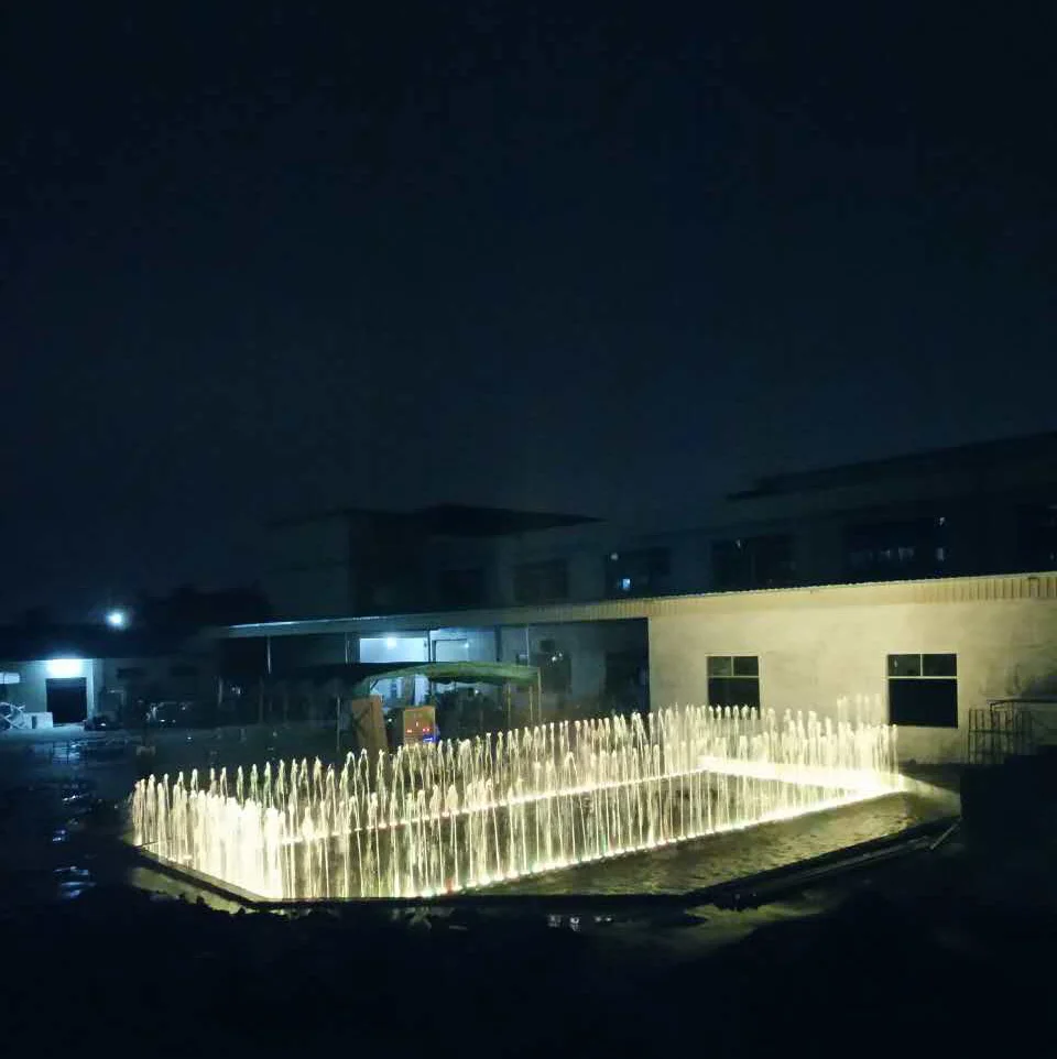 rectangle Russia type outdoor portable stainless steel big music water dancing fountain