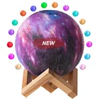 New item light gift RGB 16 Colors USB Charging Remote & Touch Control Night Light 3D Moon Lamp