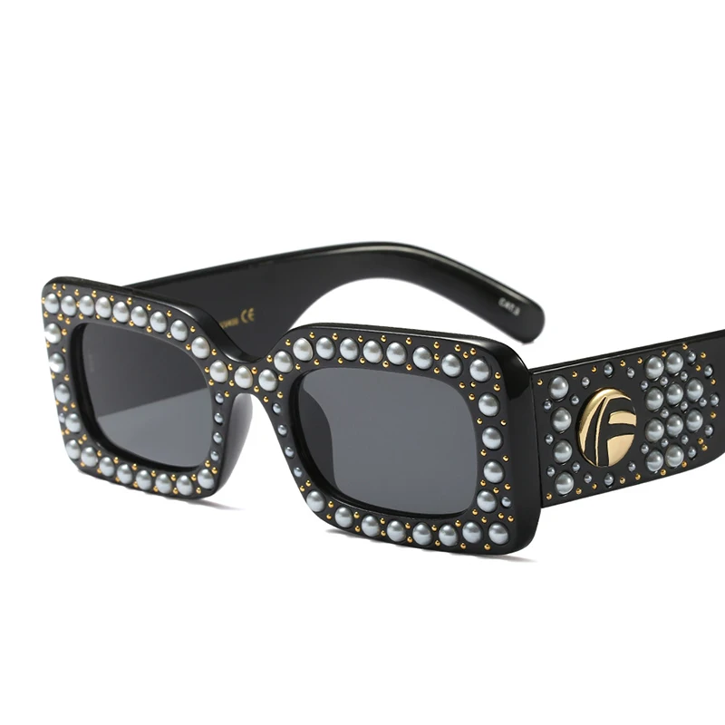 Full Pearl Square Sunglasses Men Women Luxury Brand Designer Fashion Vintage Shades UV400 Sunglasses (KSG041), 6 colors
Full Pearl Square Sunglasses Men Women Luxury Brand Designer Fashion Vintage Shades UV400 Sunglasses (KSG041), 6 colors