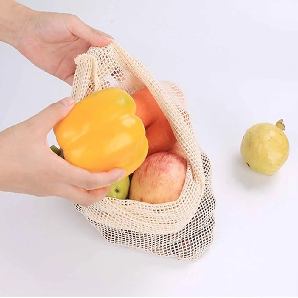 High quality environment-friendly cotton mesh bag for fruit and vegetable, Natural color
High quality environment-friendly cotton mesh bag for fruit and vegetable, Natural color