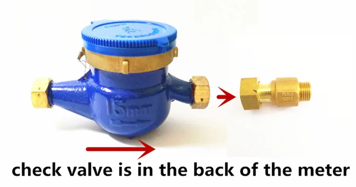 1 2 Inch 3 4 Inch Brass Check Valve For Water Meter Buy Water Meter