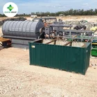 Fast installation Waste rubber tire to fuel oil refinery machine