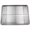 Oven Safe Roasting Stainless steel baking rack Non-stick cake bread cooling rack baking tray with rack