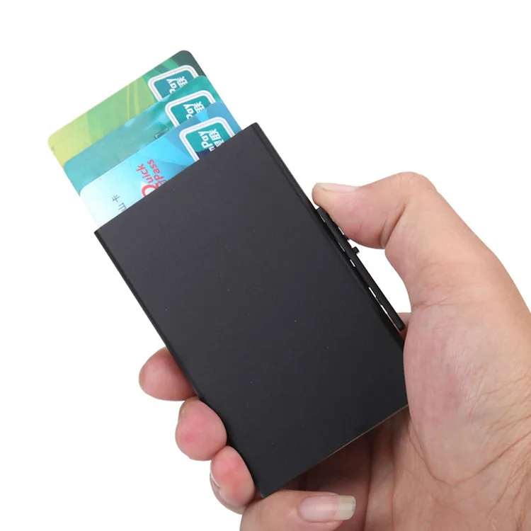 RFID blocking aluminum Credit Card Holder Wallet Slim pop up Card Wallet Best Minimalist business Wallet, Blue, silver, dark grey, black, red, gold
RFID blocking aluminum Credit Card Holder Wallet Slim pop up Card Wallet Best Minimalist business Wallet, Blue, silver, dark grey, black, red, gold