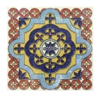 Restaurant floor tile mix color hand painted antique pattern 100x100mm ceramic art tile for wall decoration