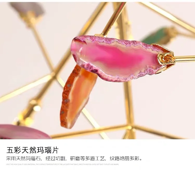 Factory  modern industrial led chandelier colorful pendant G4  lamp bedroom living room chandeliers