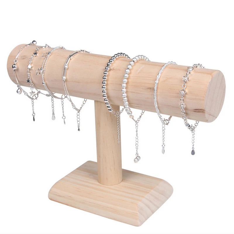 Wood Velvet Expositores Fashion Jewelry Display Stand Holder for Bracelets Bangle Watch Chains Hanging Rack
Wood Velvet Expositores Fashion Jewelry Display Stand Holder for Bracelets Bangle Watch Chains Hanging Rack