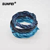 SunFei Coiled Elastic Cord Waxed Shoe Lace Custom Runner Shoes Shoelace