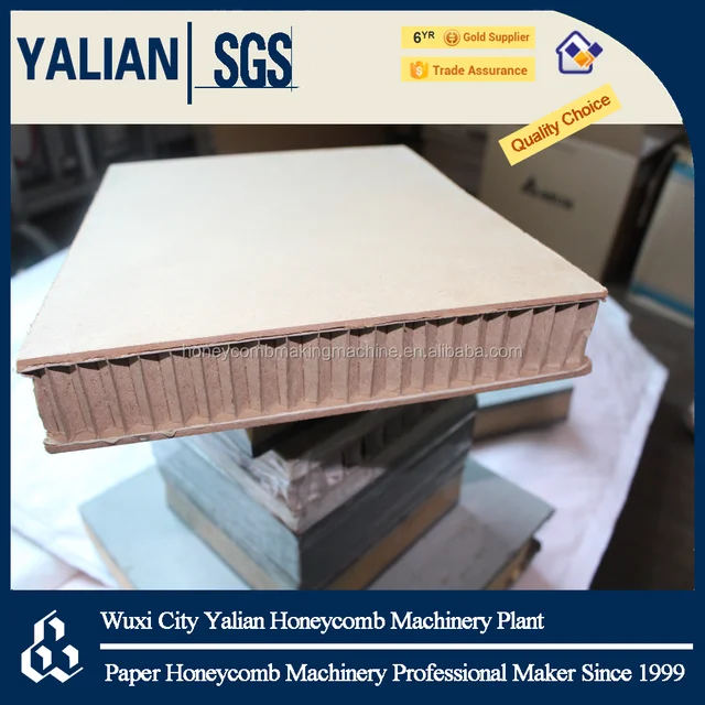 paper honeycomb panel using stuffing in door/honeycomb machine