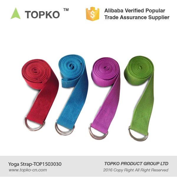 Best selling product professional private label 100% Cotton yoga strap