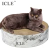 icle-BB Flute High Quality PaperCattery Bed Houses Box-IC-0028-Cloud Stone Cardboard wholesale Cat Scratcher with box