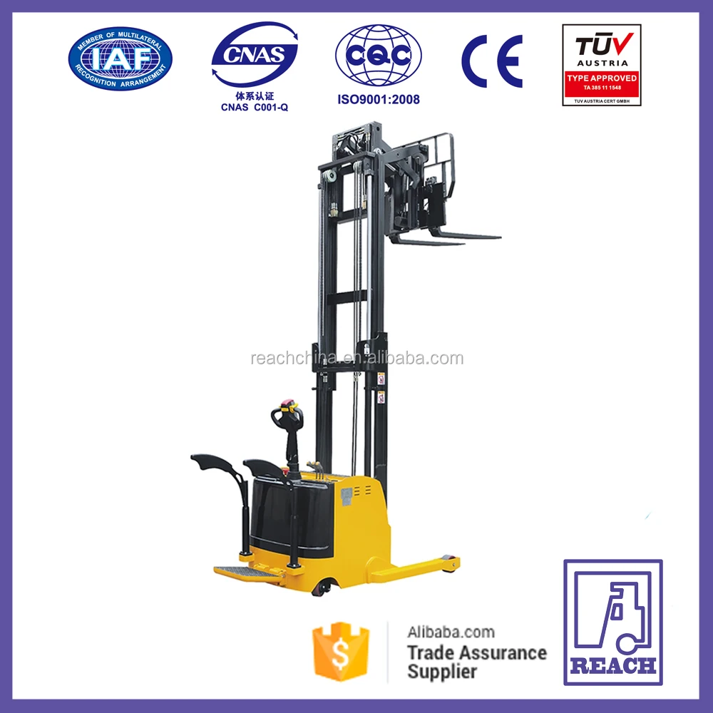 China reach stacker electric stacker price