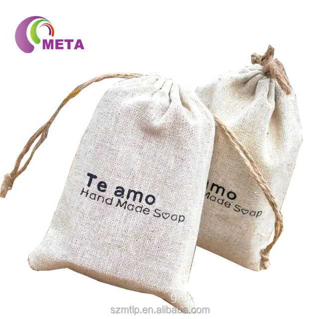 color linen storage bag small drawstring promotion gift pouch