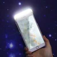 

2 in 1 ABS Cell Phone Case LED Selfie Light Phone Case For Iphone 6/7/8/6P/7P/8P/X