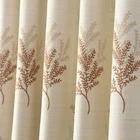 Living room Beautiful flower shape printing designs for curtains