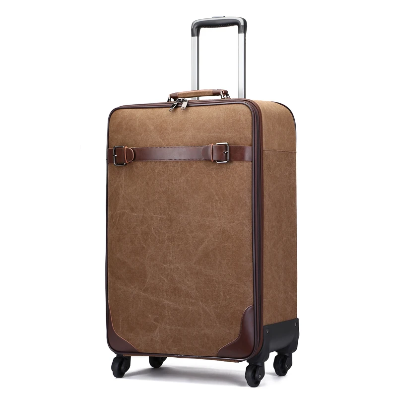 16.21.24-inch canvas pull rod box, strong and durable lugger trolley bags, Black, blue, brown
16.21.24-inch canvas pull rod box, strong and durable lugger trolley bags, Black, blue, brown