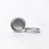 silver,mini small aluminum tin with clear window tins for cosmetic tin / wax hair tin/Storage Box - 30ml 5220