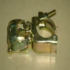 Steel galvanized pipe or round tube clamp, scaffolding fixed or swivel coupler