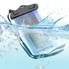 Hot Selling inflatable mobile phone pouch PVC universal waterproof floating touch-screen mini cell phone bag with lock