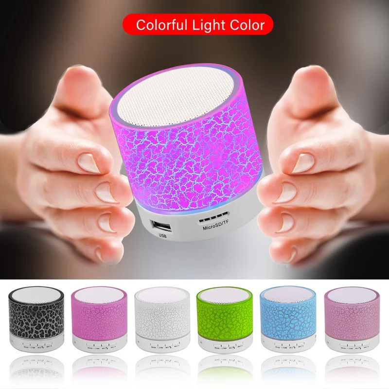 Wholesale New product portable subwoofer S10 Wireless Speaker car handsfree mini bluetooth loud speaker with led light - ANKUX.COM