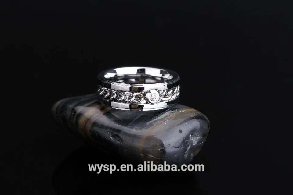 Mens Vogue Gold Wholesales Stainless Steel Jewelry Wedding Rings 6.jpg
