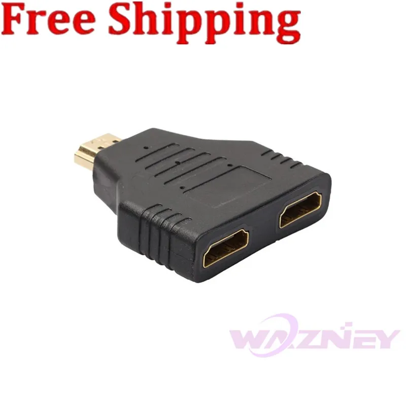 1080P 1 in 2 HDMI Splitter Male Male to 2 Female Onversion Converter Head Adapter HDMI Male to Female
1080P 1 in 2 HDMI Splitter Male Male to 2 Female Onversion Converter Head Adapter HDMI Male to Female