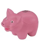Custom Printed Promotional Toy PU Pink Pig Stress Ball