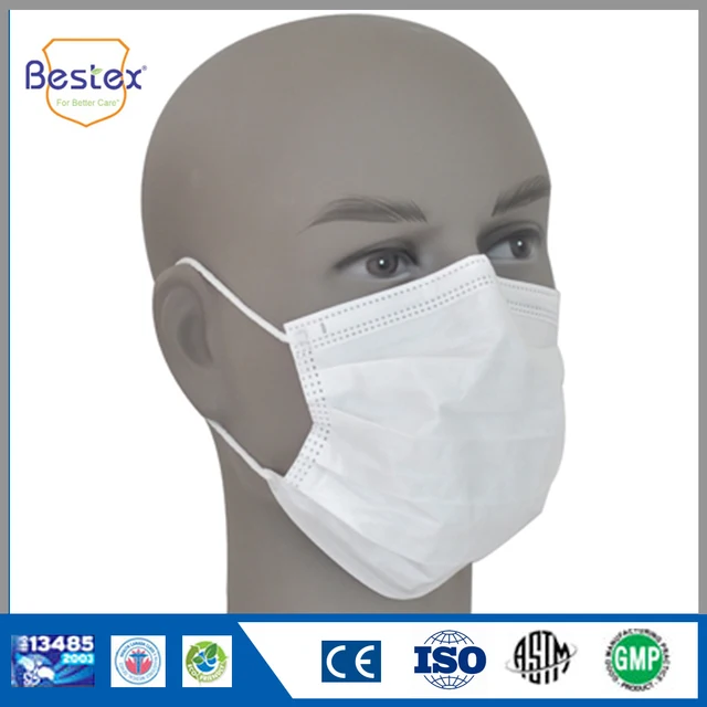 with double nose clip nonwoven disposable surgical face masks