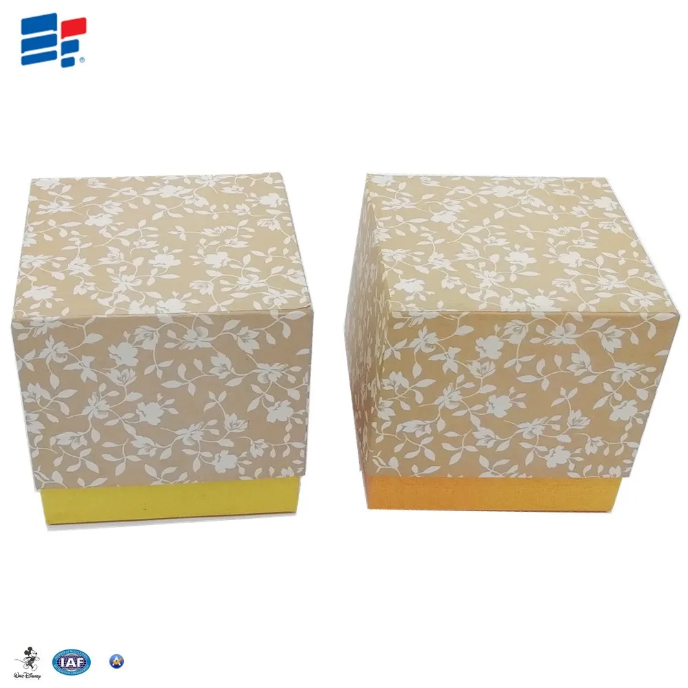 paperboard candle packing foldable hardbound 12x12 storage box