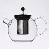 Chinese LFGB High Borosilicate Glass Glas Teapot with Stainless Steel 18 8 Infuser Tea Pot Set