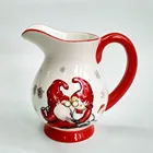 Christmas products custom ceramic storage milk water jug water Pitcher