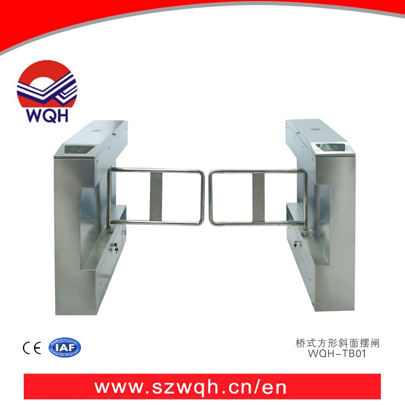 High Performance Biometric Flap Barriers Pedestrian Channel Gate for Malaysia Markets