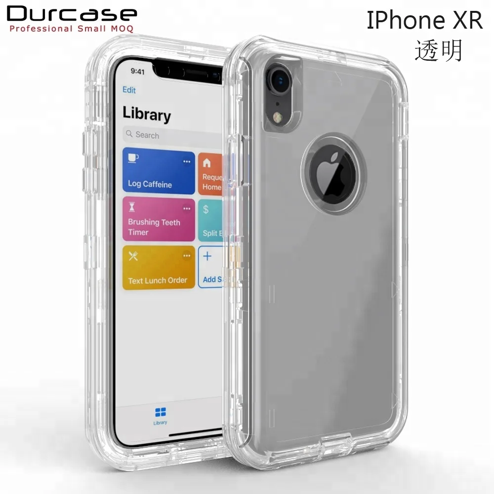 High Quality 3 Layer Metal Multi-layer Defender Transparent Cell Phone Case For iPhone XR 6.1",Wholesale Price, Red;grey;blue;transparent;purple
High Quality 3 Layer Metal Multi-layer Defender Transparent Cell Phone Case For iPhone XR 6.1",Wholesale Price, Red;grey;blue;transparent;purple
