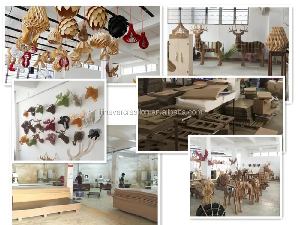 壁の装飾動物ヘッド木材彫刻仕入れ・メーカー・工場