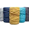 12 colors stock 100% COTTON D2-3cm D3-4cm SEAMLESS machine washable t shirt hollow fiber filled tube braid hand knitting yarn