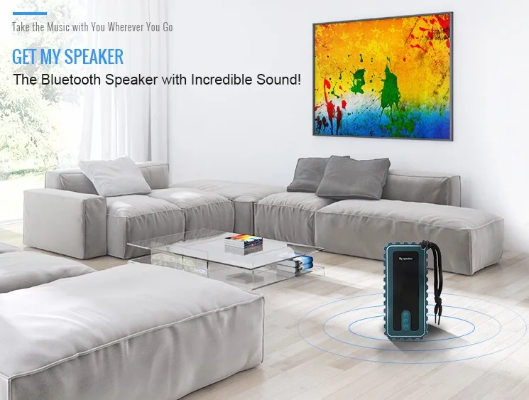 2019 Amazon Hot-Selling Wireless Speakers Portable Bluetooth Speakers Mini Outdoors Waterproof Stereo Sound - ANKUX.COM