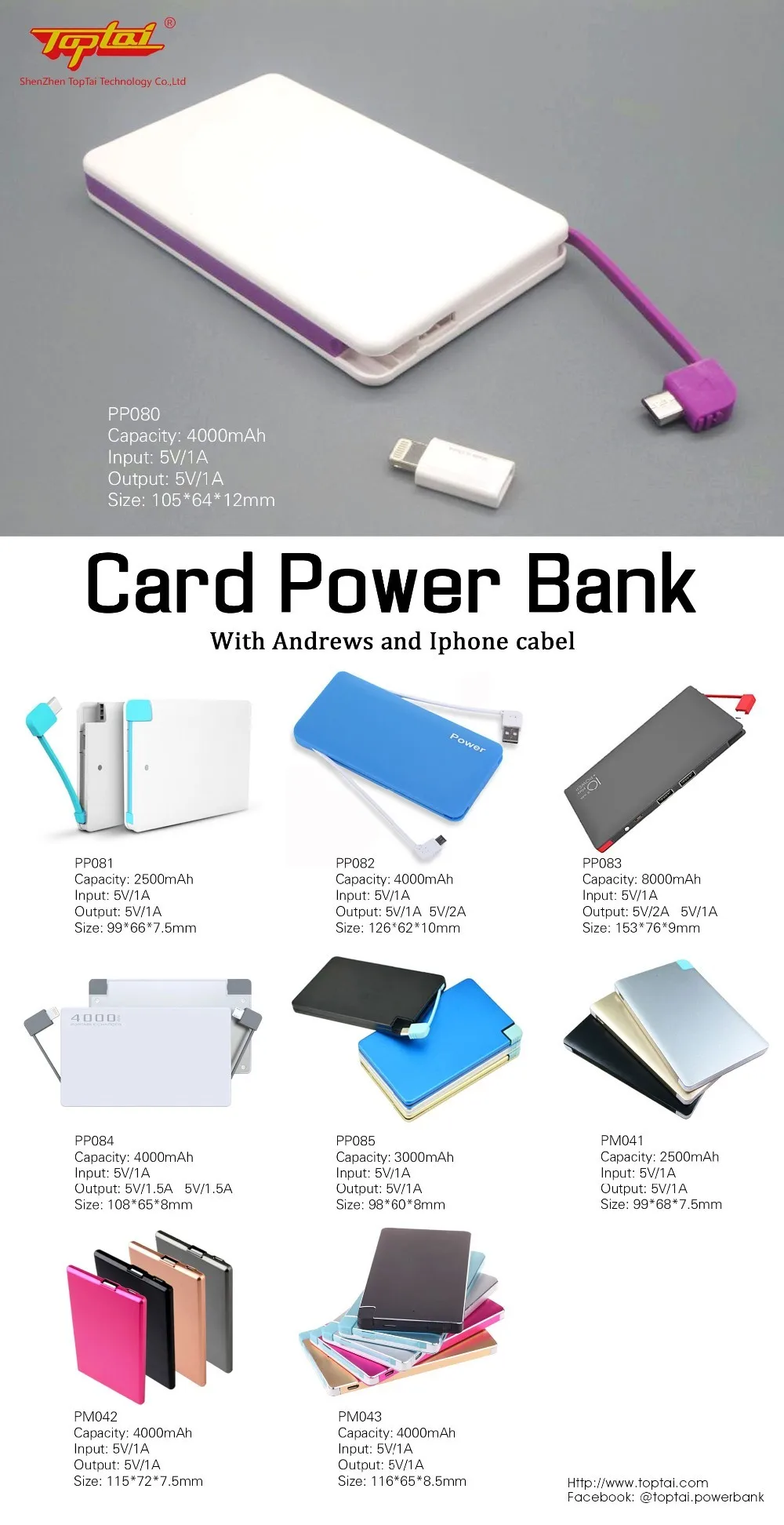 2500mAh Mini Card Power Bank USB Ultrathin Backup Battery for iPhone Charger Powerbank Mobile Power - ANKUX.COM