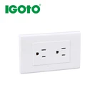 118*74mm american socket type american socket outlet for peru venezuela market