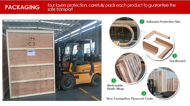 Factory direct price modern wooden window designs casement windows doors and design