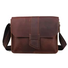 Tiding Custom Mens Shoulder Messenger Bags Genuine Leather Satchel Bag