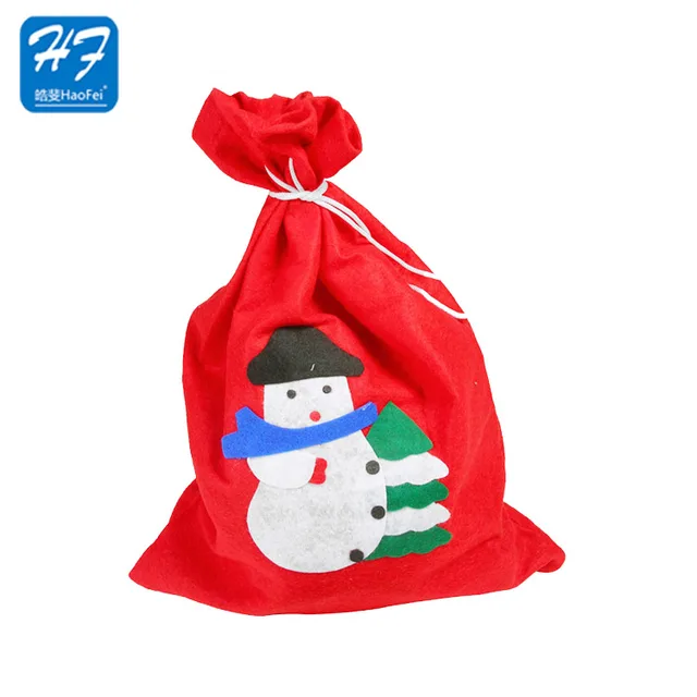 high quality wholesale felt christmas bag christmas felt gift