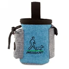 stock 900D two tone polyester pet food pouch dog training treat bag