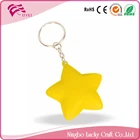 Lucky Craft PU foam 40mm mini soft reliever toys shape anti stress star keychain