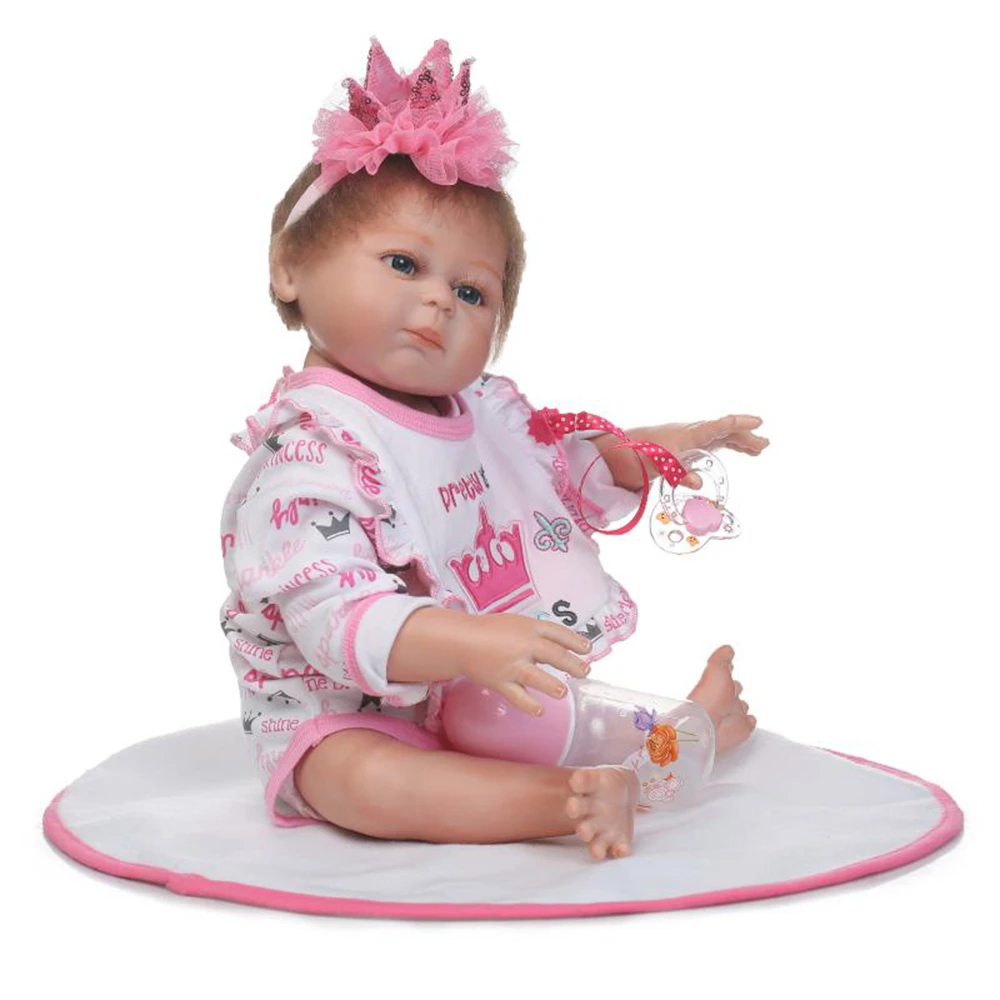 New Supler Real Boutique Reborn Babies Dolls 20 Full Body Silicone Reborn Boy Dolls Rooted Mohair Eyelashes Baby Gift Reborn (14)