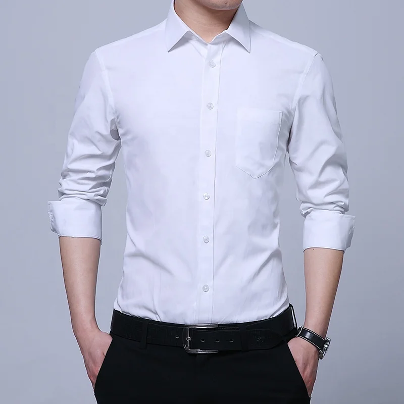High quality spring white mens long sleeve business plain formal office dress shirt, Custom color
High quality spring white mens long sleeve business plain formal office dress shirt, Custom color