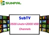 Full HD French IPTV Abonnement SUBTV Code 1 Year Subscription 4500+ IPTV Europe Arabic French Germany Channels for Smart TV Box