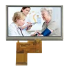 TN type 40/45 pins 4.3" inch tft lcd panel 480x272 built-in RGB interface with RTP and driver ic ST7282T2