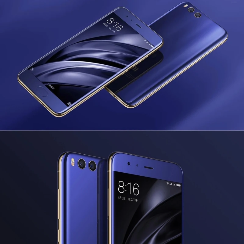 Hot selling Xiaomi Mi6 6GB 64GB 5.15 inch Curved Edge Qualcomm Snapdragon 835 4G GPS smartphone