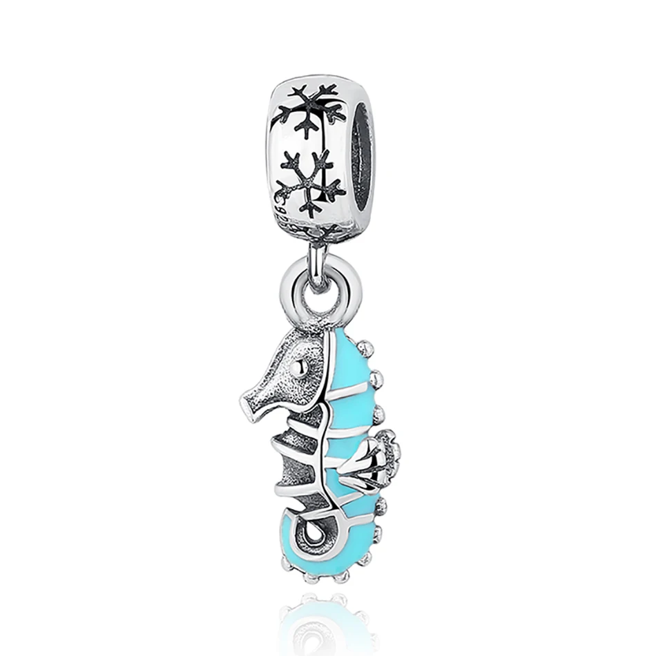 Cute 925 Sterling Silver Pendant WIth Blue Enamel Seahorse Charm For Women And Children DIY Jewelry Accessories
Cute 925 Sterling Silver Pendant WIth Blue Enamel Seahorse Charm For Women And Children DIY Jewelry Accessories